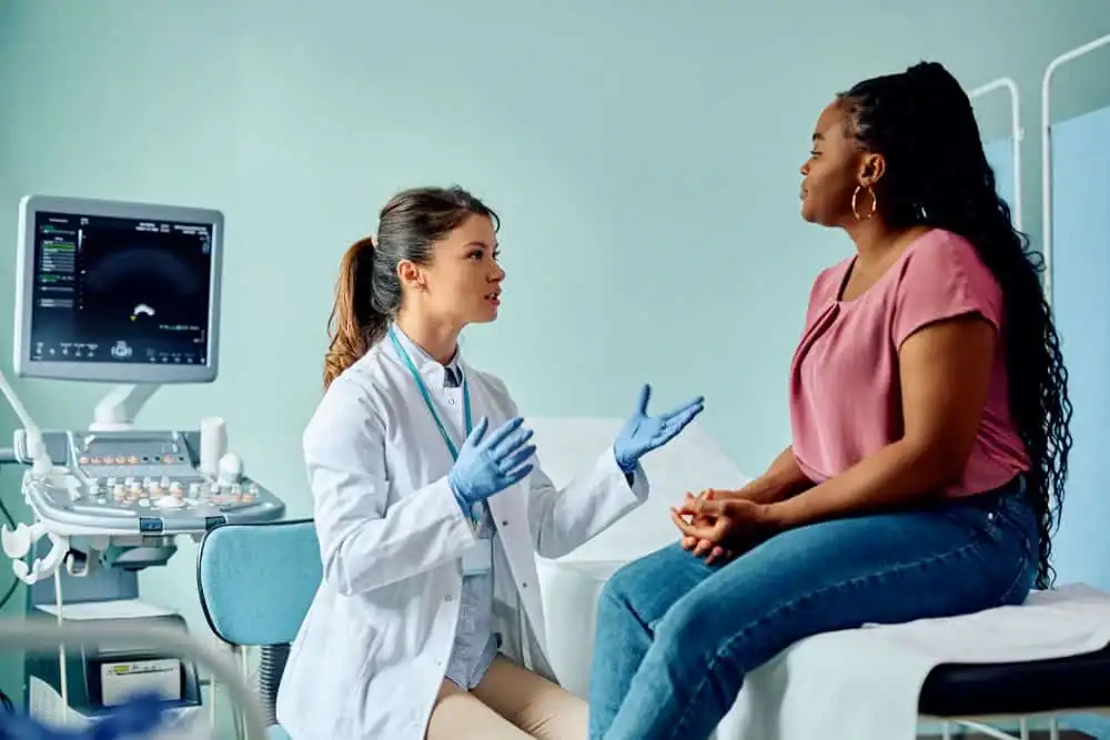 Rejuvenating Intimacy: Exploring Surgical Solutions for Vaginal Laxity 1 Woman have consultation about vaginal laxity Luton